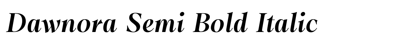 Dawnora Semi Bold Italic image